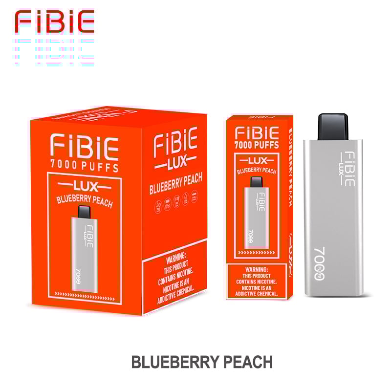 BLUEBERRY-PEACH - FIBIE 7000 Puffs Disposable Vapor Wands(7000 PUFFS)
