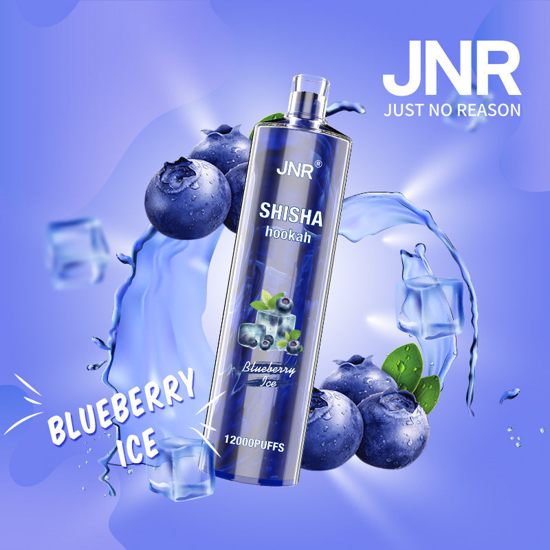JNR Shisha Hookah 12000-750mAh Battery, 24ml E-liquid, Multiple Nicotine 17 Flavors