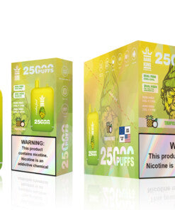 Bang King 25000 Puffs - 46mL Dual Tank (0% to 5% Nicotine) 650mAh Battery ,12 Flavors