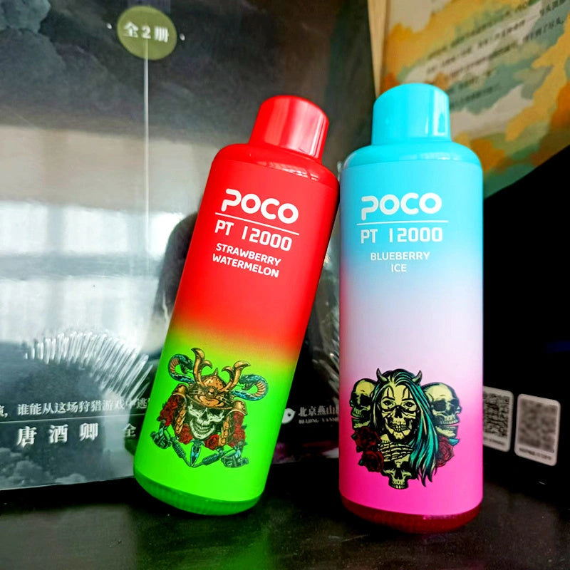 Poco Pt12000 Puffs 12000 Puffs Cigarettes Disposable Vape Puff 12k Smoking Vapers In Eu Warehouse-650mAh Battery,22ml E-liquid, Multiple Nicotine 10 Flavors
