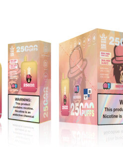 Bang King 25000 Puffs - 46mL Dual Tank (0% to 5% Nicotine) 650mAh Battery ,12 Flavors