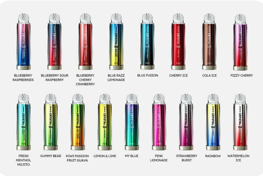 Crystal Supermax 4500 DisposableĀ Bar Puffs  BY SKE -Nic 20MG 2ML 1500 MAH