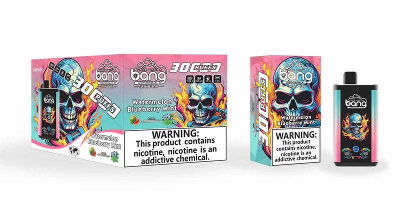 Bang 30000 Puffs PRO 30k puffs Disposable Vape(0% TO 5%Nicotine ) 30ML 850mah Rechargeable 16 Flavors