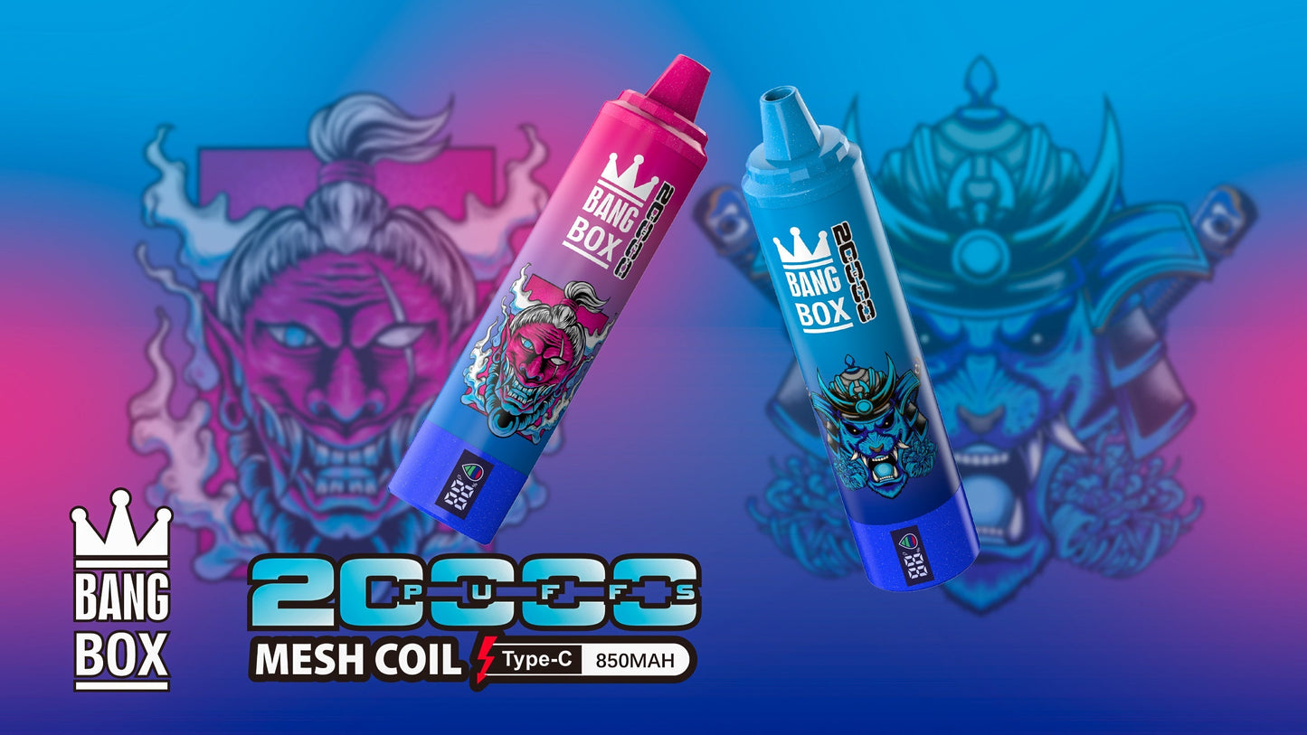 Bangbox 20000 puffs vape Led display battery 35ML 850MAH 12 Flavors