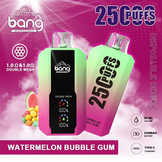 Bang King Double Crystal 25000 Puffs Vape 25K Disposable Vape Pen E Cigarette Prefilled 25ml 650mAh 25K Puff Disposable Vape | 30ml Capacity | Double Mesh Coil