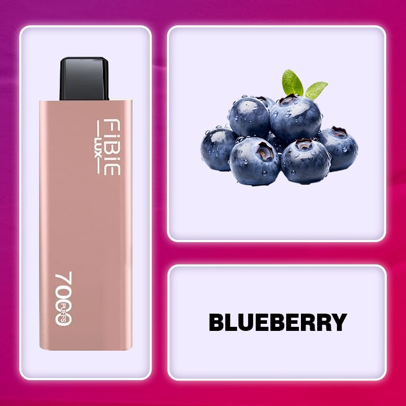 BLUEBERRY- FIBIE 7000 Puffs Disposable Vapor Wands(7000 PUFFS)
