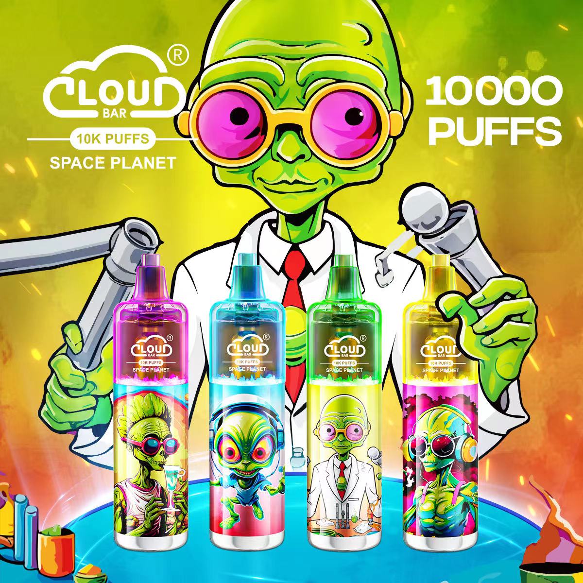 Cloud Multi Flavor 10000 Puffs 5% Rechargeable Cigarettes Vapor Electronic Vapes Pen 18ml for Cigarettes Lovers
