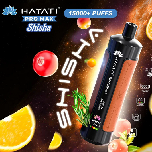 Hayati Pro Max Shisha 15000 Puff 15K Bar Disposable Kit