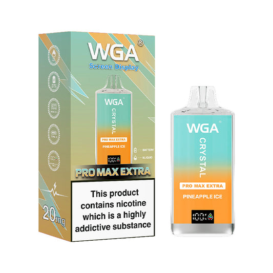 wga vape Crystal BANANA ICE Pro Max Extra 15000 Puffs Disposable Vape CS