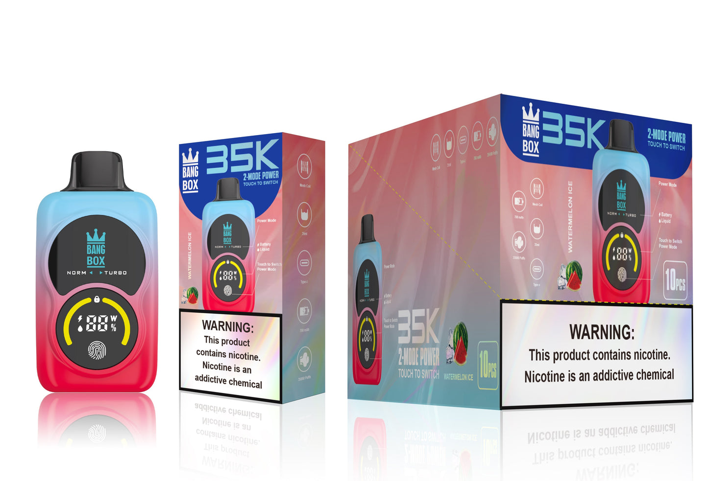 Bang Box 35000 Puffs Disposable Vape - 35ml E-Liquid, 700mAh Disposable Vape 12 Flavors