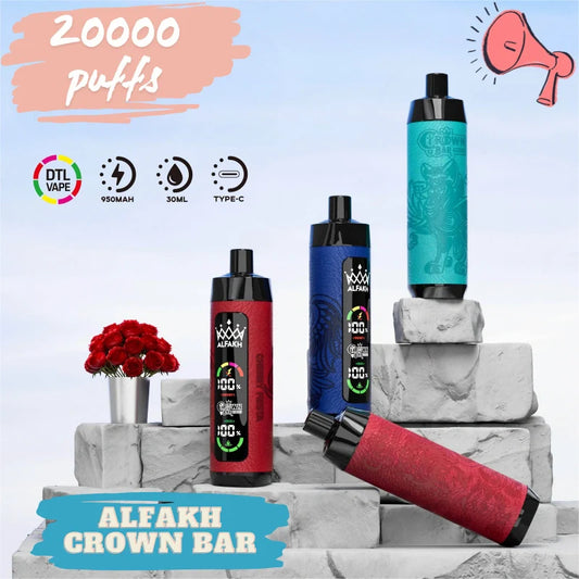 ALFAKH CROWN BAR 20K VAPE Wholesale Direct Price Hot Deal