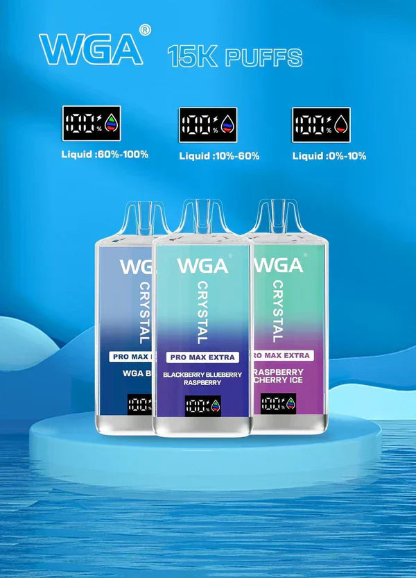 WGA Crystal Pro Max Extra 15000 Puffs Disposable Vape 2ml 20mg