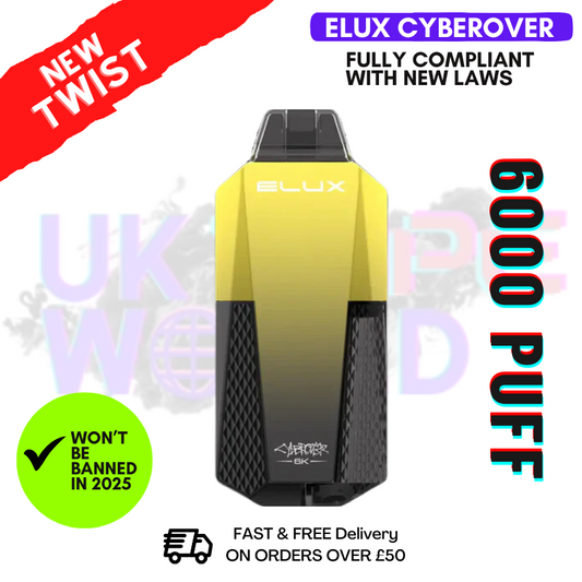 Banana ICE Elux CyberOver 6000 Puff 6K Pod Vape Kit