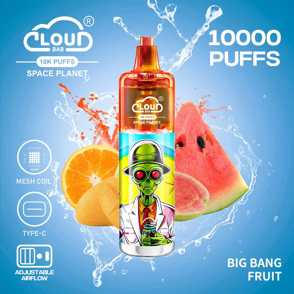 Cloud Multi Flavor 10000 Puffs 5% Rechargeable Cigarettes Vapor Electronic Vapes Pen 18ml for Cigarettes Lovers