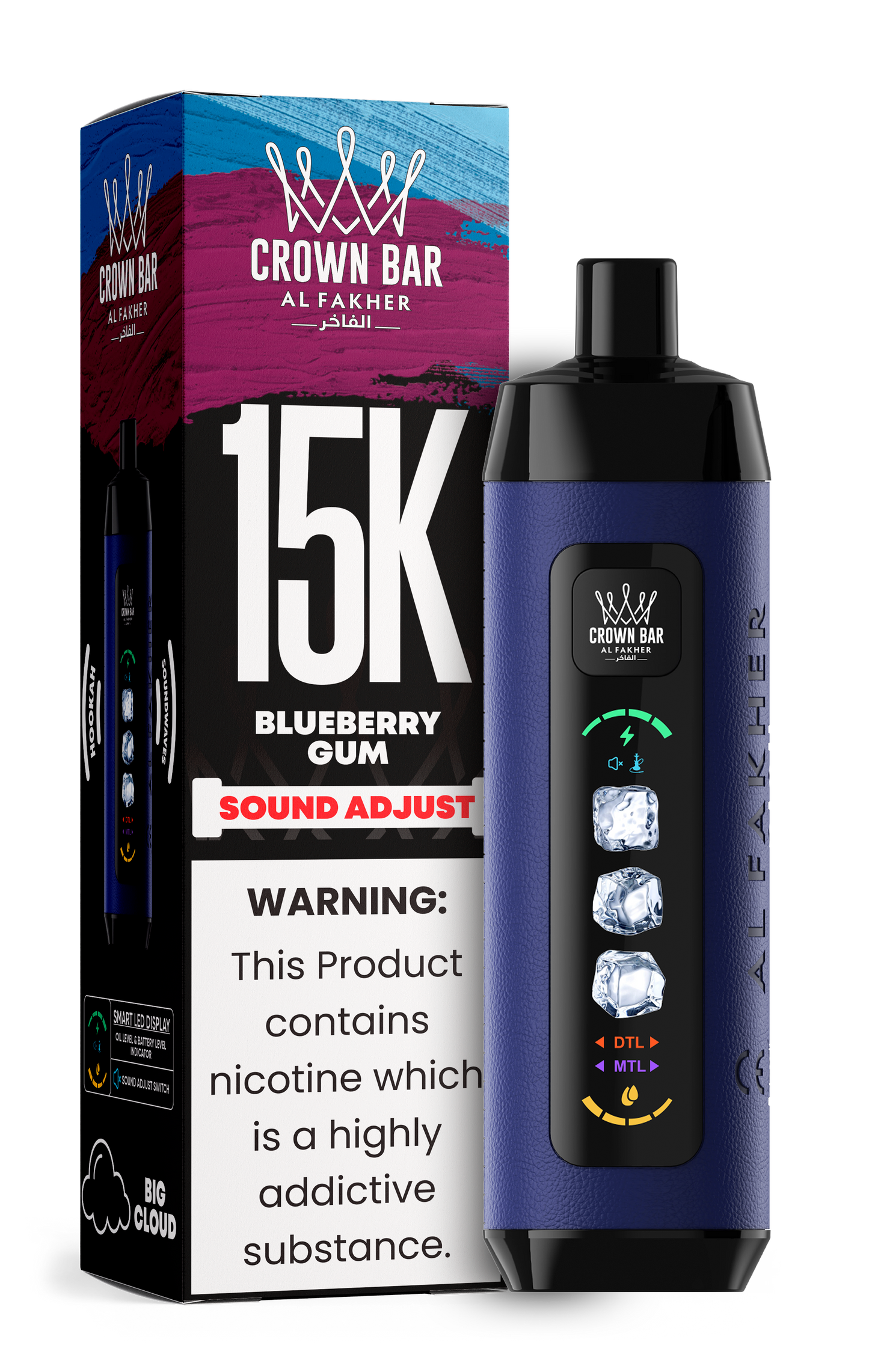 Al Fakher Crown Bar 15k Disposable Vape | Sound Wave