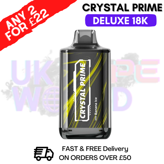 Banana Ice Crystal Prime 18K Deluxe 18000 Puffs