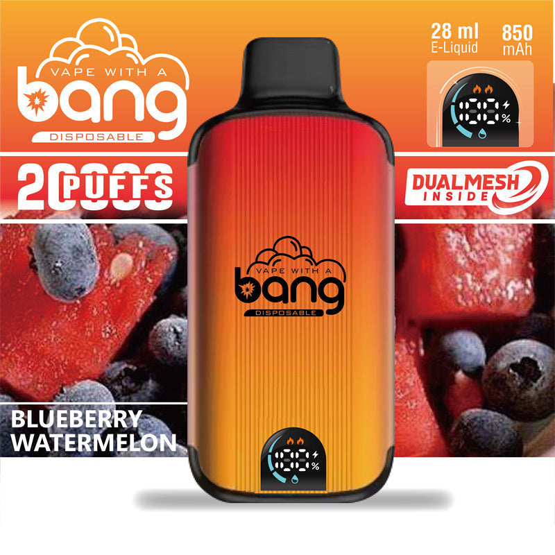 Bang 20000 Puffs LED Display Disposable Vape Bang King Double Crystal 20000 Puffs Vape 20K Disposable Vape Pen E Cigarette Prefilled 25ml 650mAh