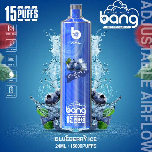 Bang SHISHA 15000 Puffs Disposable Vape – 23ml Capacity, 20 Flavors, 600mAh Battery