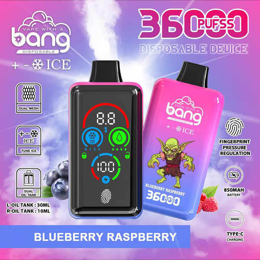 Bang ICE 36000 Puffs Disposable Vape(0%-5% Nicotine) - 36ml E-Liquid, 850mAh Battery