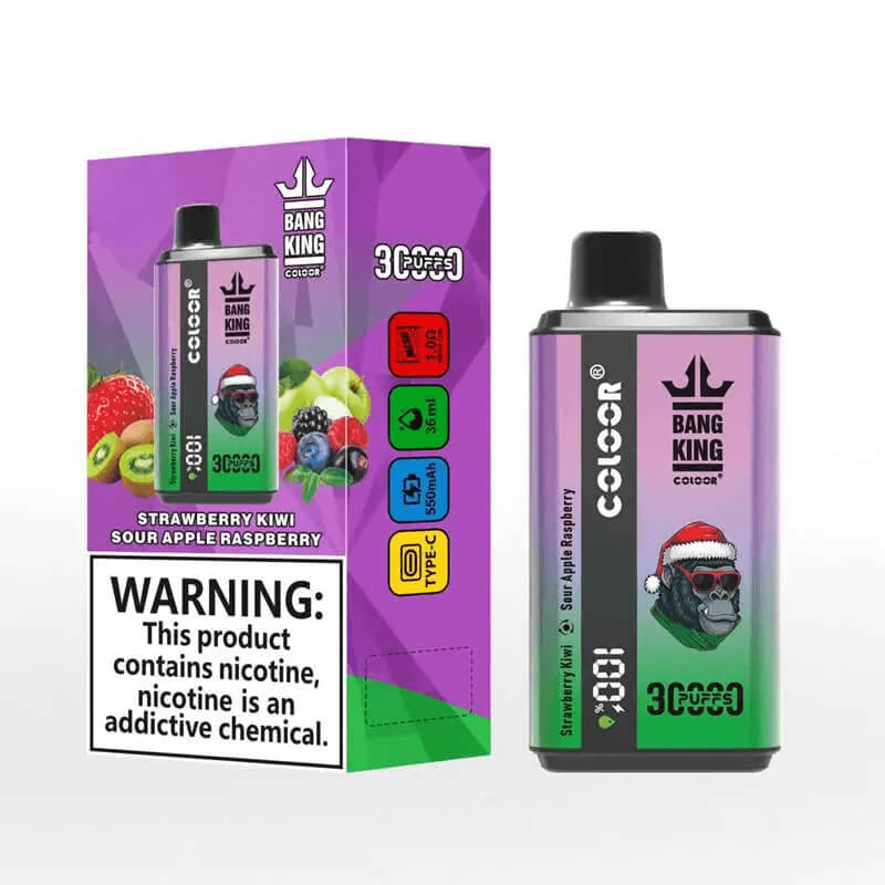 Bang King 30000 Puffs Disposable Vape(0%-5% Nicotine)- 30ml E-Liquid, 850mAh Battery 16 Flavors