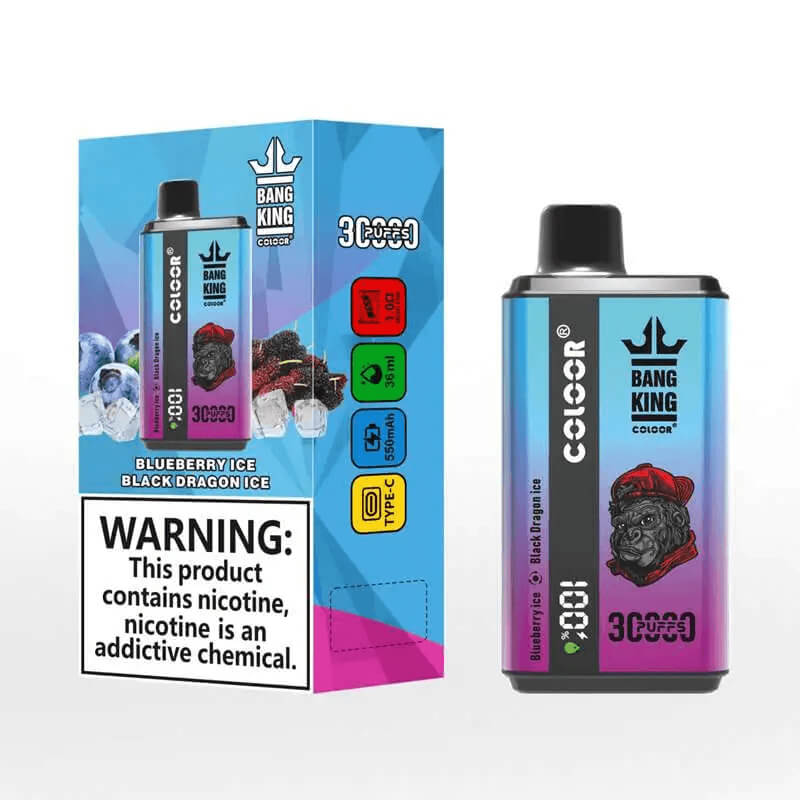 Bang King 30000 Puffs Disposable Vape(0%-5% Nicotine)- 30ml E-Liquid, 850mAh Battery 16 Flavors