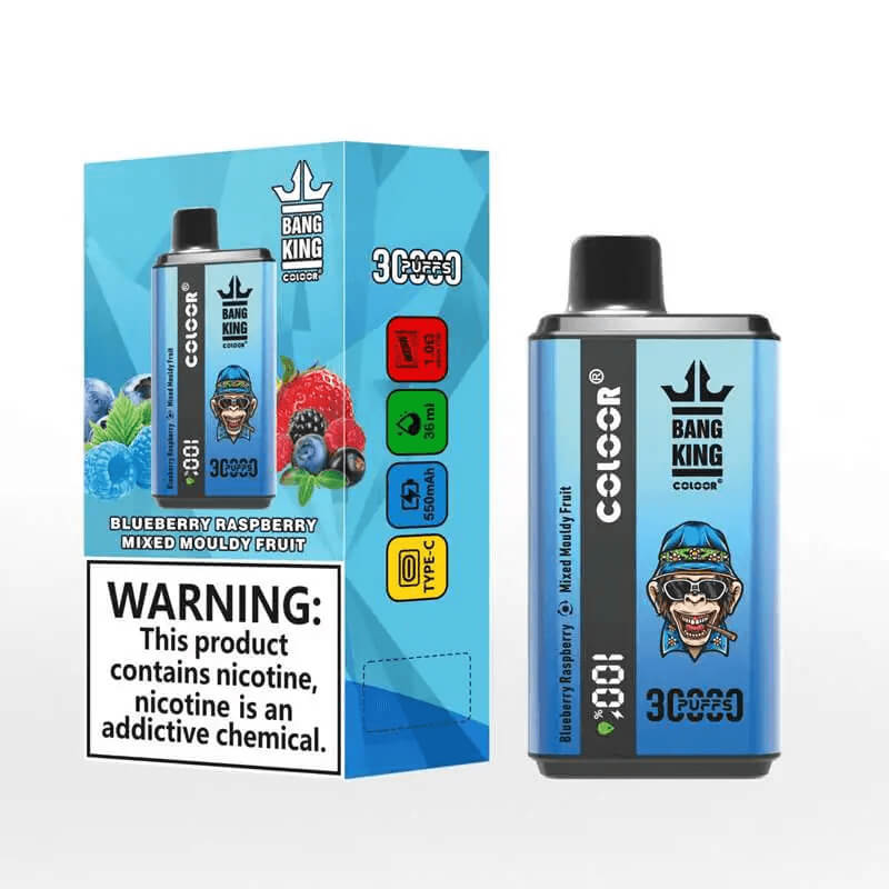Bang King 30000 Puffs Disposable Vape(0%-5% Nicotine)- 30ml E-Liquid, 850mAh Battery 16 Flavors