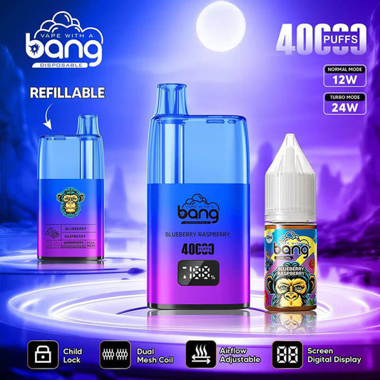 Bang 40000 Puffs Disposable Vape - 10ml E-Liquid, 650mAh Battery
