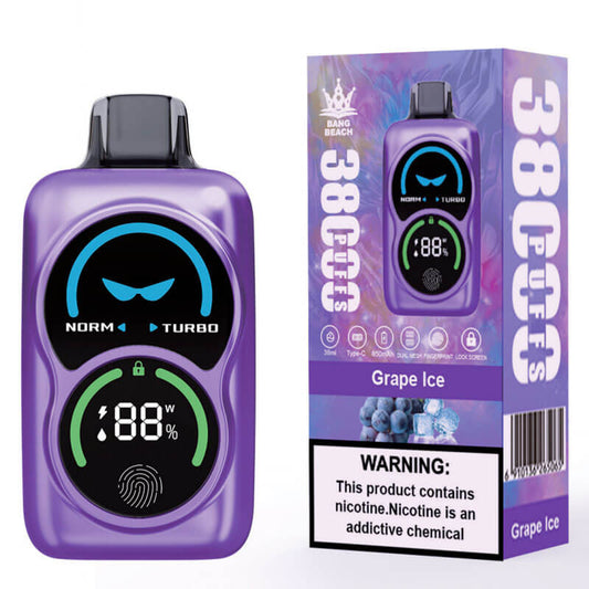 Bang Beach 38000 Puffs Vape - 38ml 850mAh Battery E-liquid, 0%-5% Nicotine, 12 Flavors