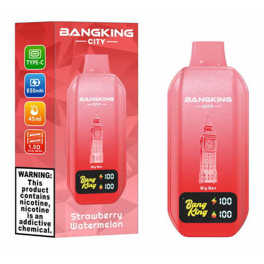 Bang King City 50000 Puffs Disposable Vape(0% to 5% Nicotine) - 45ml E-Liquid, 650mAh Battery