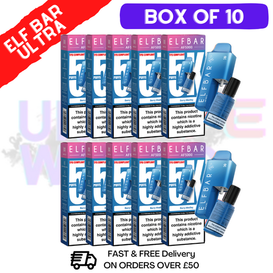 Berry Medley Elf Bar 5000 Puff 5K Bar BOX OF 10 Berry Medley  - 2% Nicotine 1000 mAh Battery