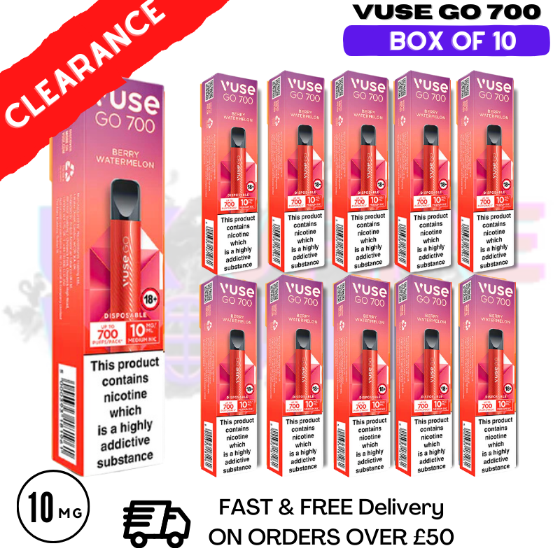 Berry Watermelon (10MG) - VUSE GO 700Puff Box of 10
