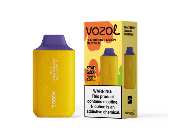 Vozol Star 6,000 puffs-850mAh Battery, 40ml E-liquid, Multiple Nicotine 12 Flavors