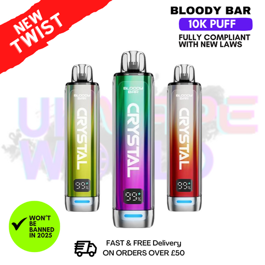 Bloody Bar Crystal 10K Puff Pod Kit - ONLY £6.99