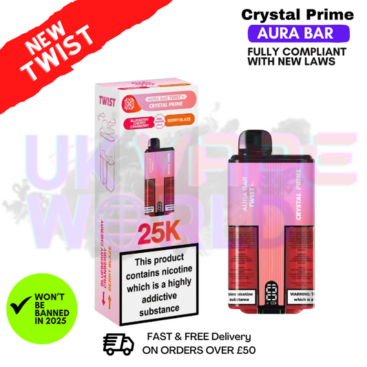 Blueberry Cherry Cranberry Crystal Prime 25K Puff Kit