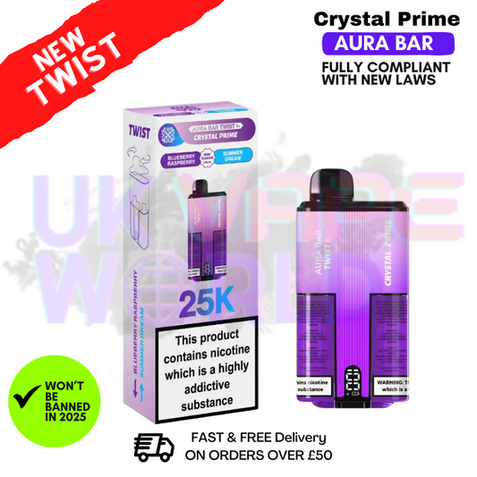 Blueberry Raspberry Crystal Prime 25K Puff Kit