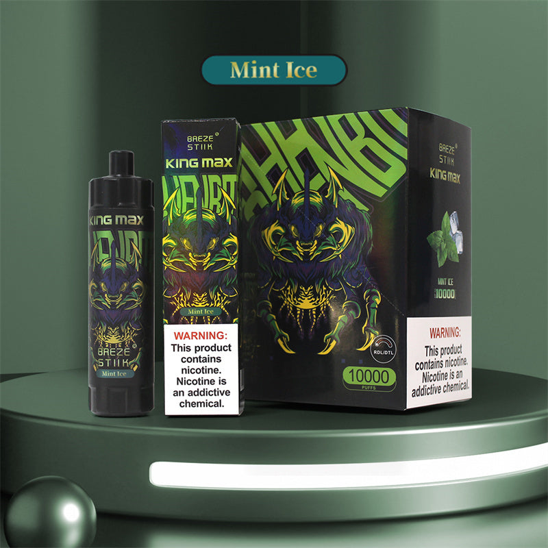 Breze Kingmax 10K Puffs | Sub-Ohm DTL | 20ml 0-5% Nic | 12 Flavors
