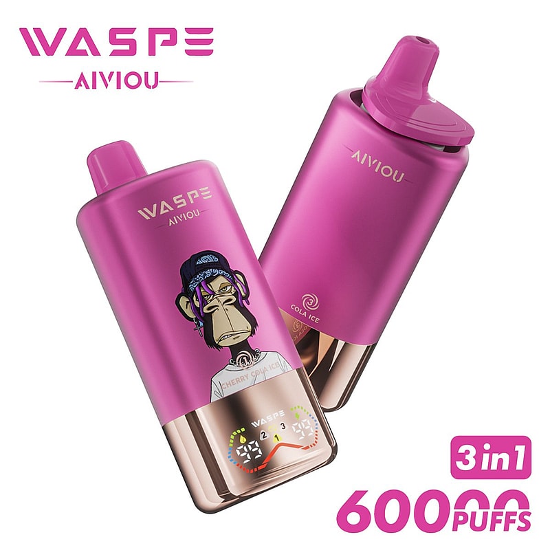 Waspe 60000 60K Puffs Disposable Vape – Triple Flavors,Triple Mesh Coil,Smart LED Display