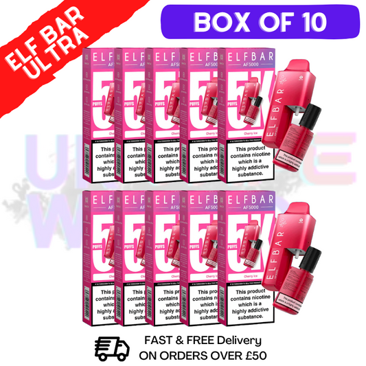 Cherry ICE Elf Bar 5000 Puff 5K Bar BOX OF 10