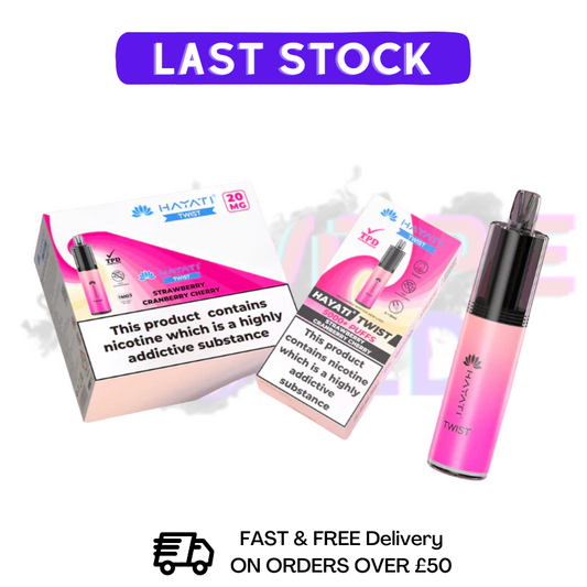 Hayati Twist 5000 Puff 5K Box Of 5 (Clearance) - £19.99