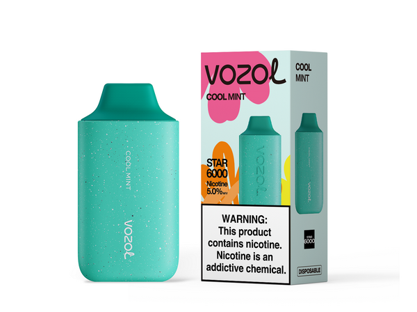 Vozol Star 6,000 puffs-850mAh Battery, 40ml E-liquid, Multiple Nicotine 12 Flavors