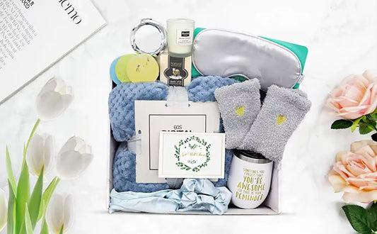 Home Spa Gift Box, Birthday Wedding Gift, Cuban Candle Jar, Tumbler, Quick Recovery Gift Set, Feminine Care Set