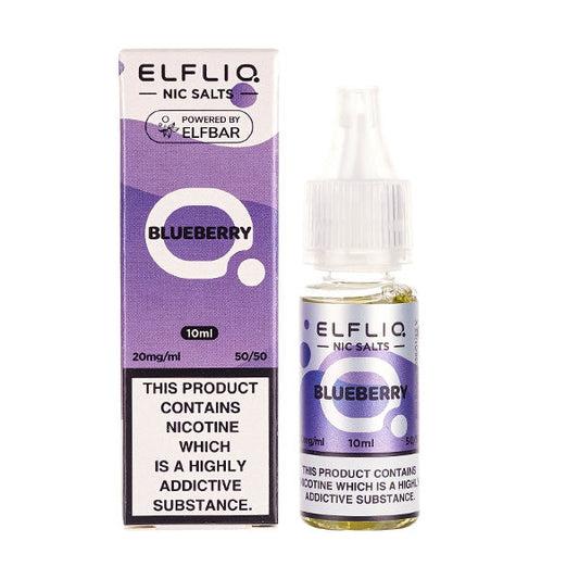 Blueberry Nic Salt E-Liquid by Elfliq( 5mg, 10mg or 20mg nicotine )