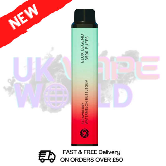 Elux Legend 3500 Puff Strawberry Watermelon Bubblegum Bar