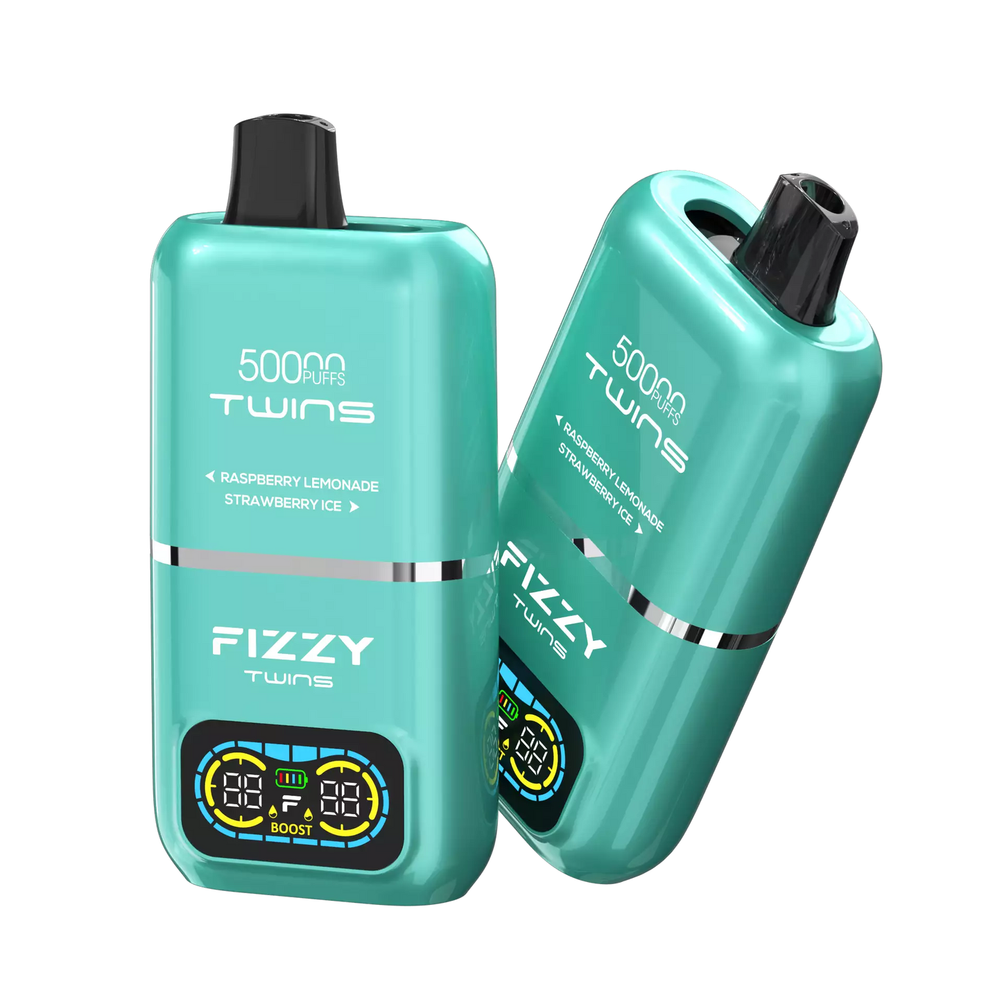Fizzy Twins 50000 Puffs Dual Tank Double Flavor 12 Colors 2% 5% Low Nicotine Bulk Buy Rechargeable Disposable Vapes Pen Wholesale