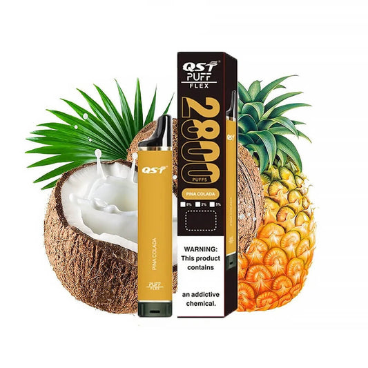 Flex QST 2800 Puff Disposable Vape 8ML  850mAh  25 Flavors In Sales