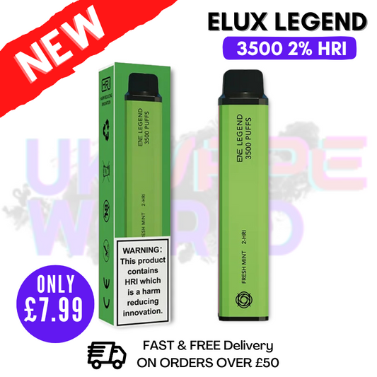 Elux Legend 3500 Puff Fresh Mint 2% HRI