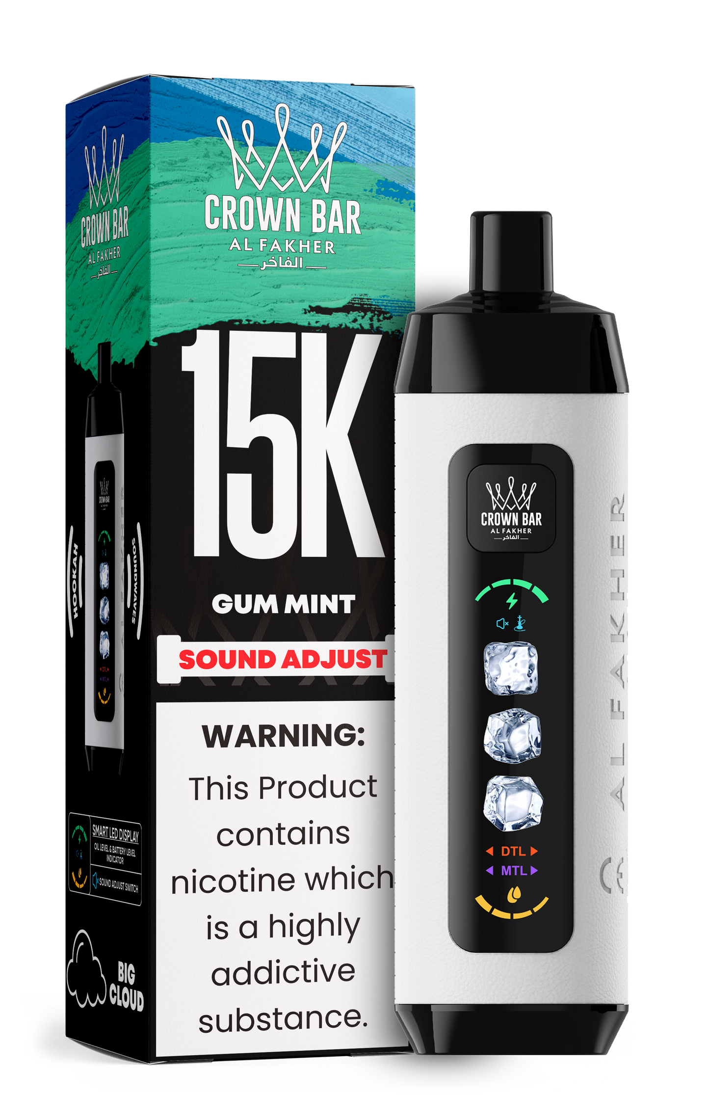Al Fakher Crown Bar 15k Disposable Vape | Sound Wave
