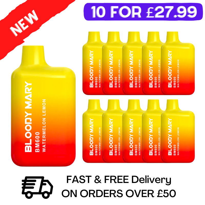 Watermelon Lemon - Bloody Mary 600Puff Box of 10
