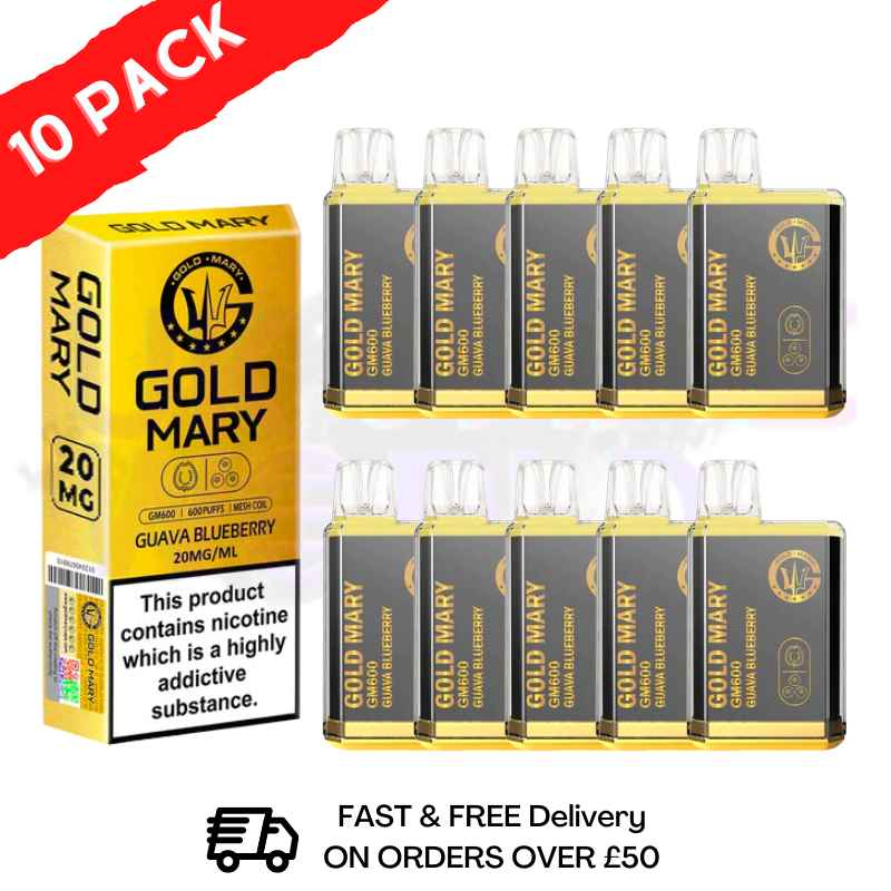Guava Blueberry - Gold Mary 600Puff Box of 10