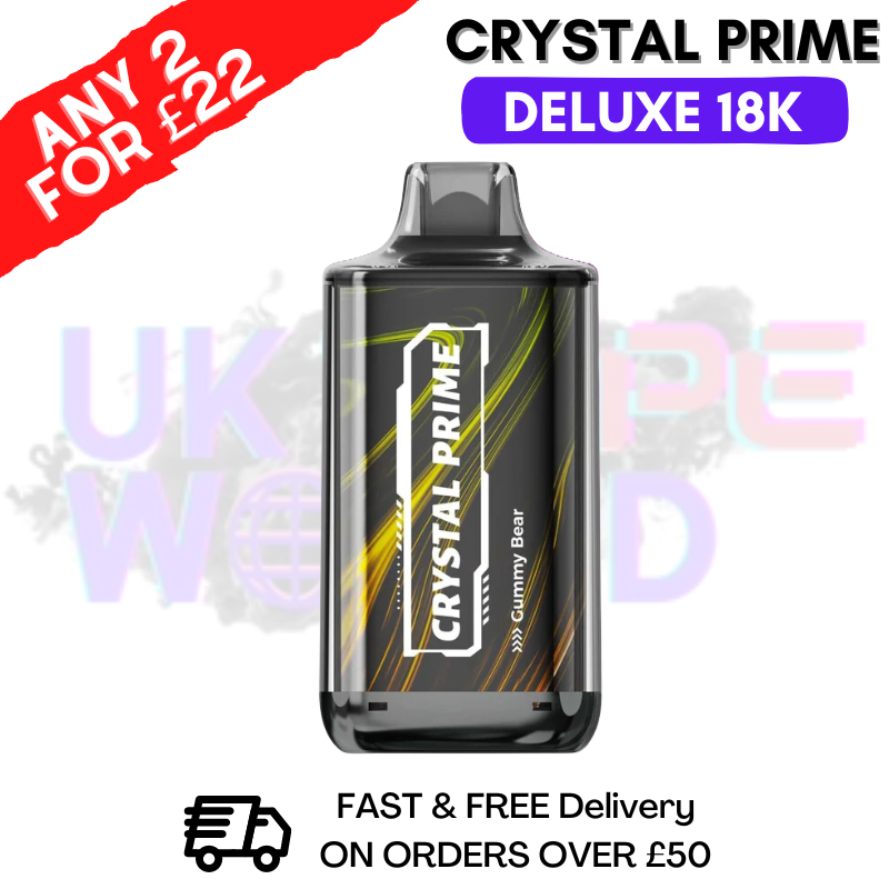 Gummy Bear Crystal Prime Deluxe 18000 Puffs 18K PUFF